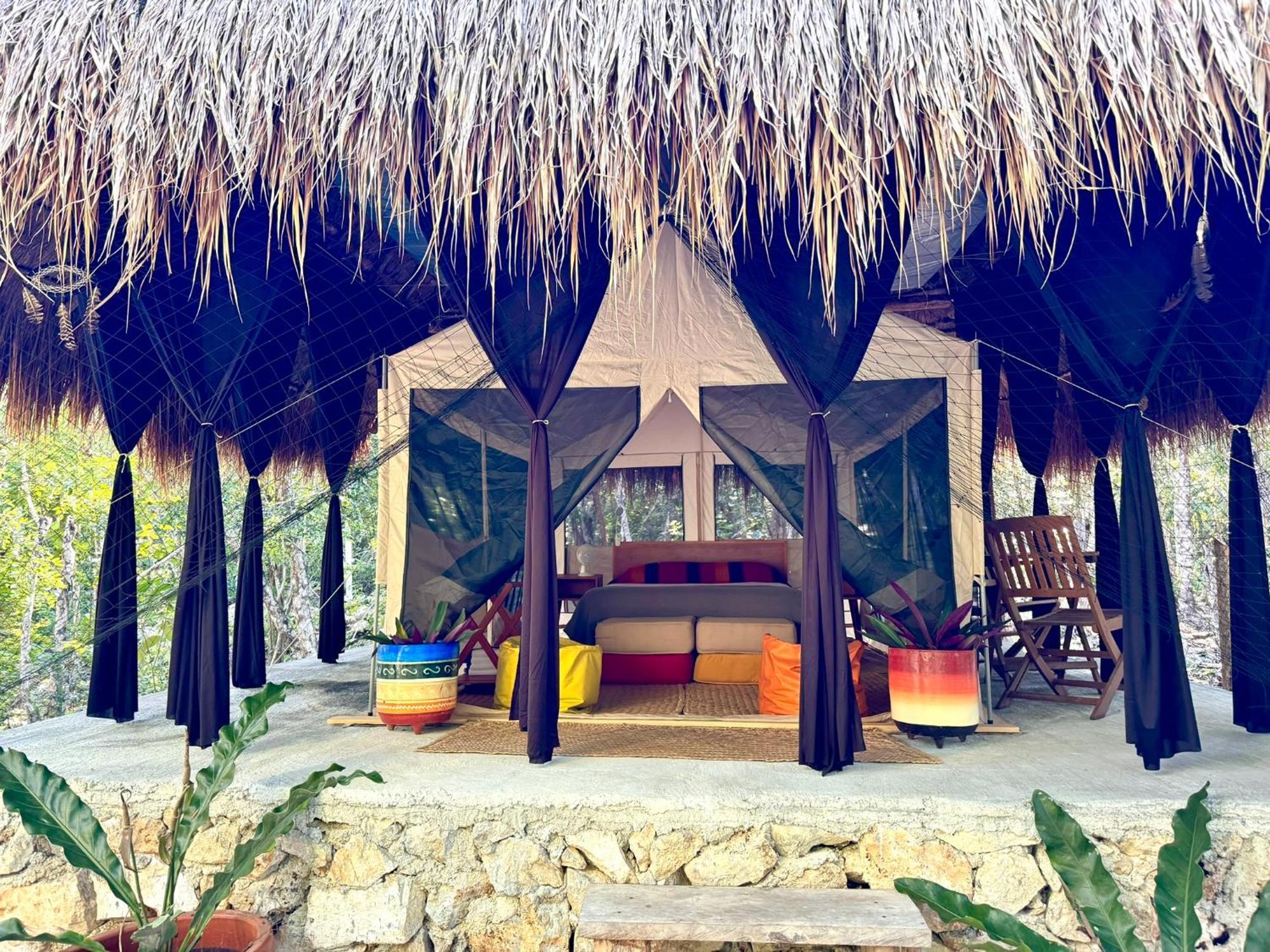 Glamping Bunga Lotus Hotel Тулум Екстериор снимка